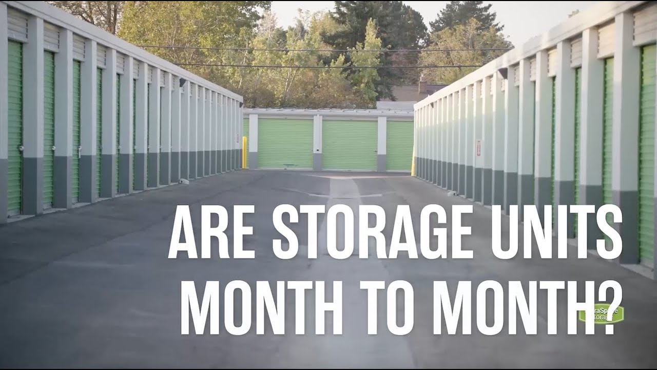Are Storage Units Month to Month? YouTube