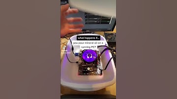 Pouring mineral oil on a PC #shorts