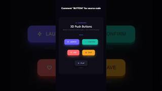 3D Push Button Animation with HTML &amp; CSS 🔥