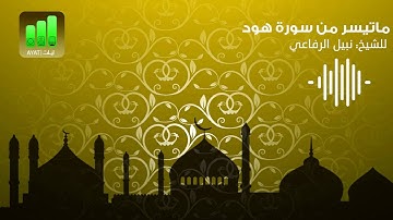 تلاوة حجازية لسورة هود| للشيخ نبيل الرفاعي
