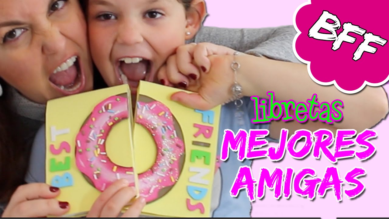 LIBRETAS DECORADAS Best friends * Cuadernos decorados DONUTS bff bundle