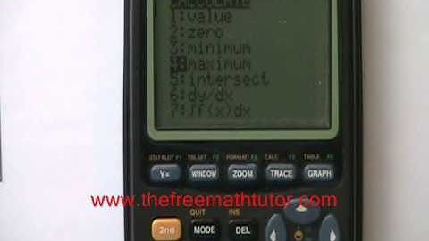 Using the TI-83 Plus Graphing Calculator Part 2 - Quadratic Functions