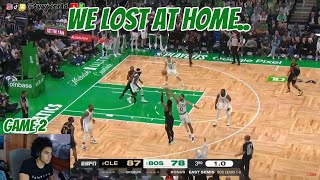 CELTICS FAN REACTS to BS Game 2 LOSS vs Cavs Full Highlights | 2024 ECSF | FreeDawkins