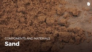 Learn about the different components and metrials for masonry: Sand