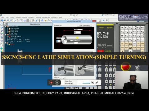 Sscncs - Cnc Lathe Simulation - (Simple Turning) - YouTube