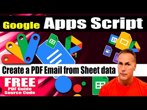 How to Create a PDF and Email from Sheet data using Google Apps Script code lesson