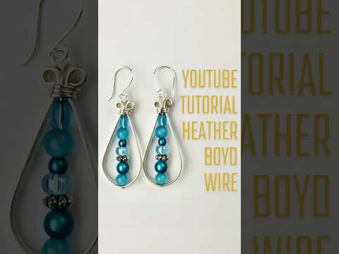Flat Wire Earrings #earringsdesign #earringmaking