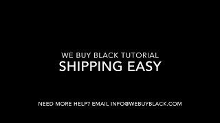 Shipping Easy Set up