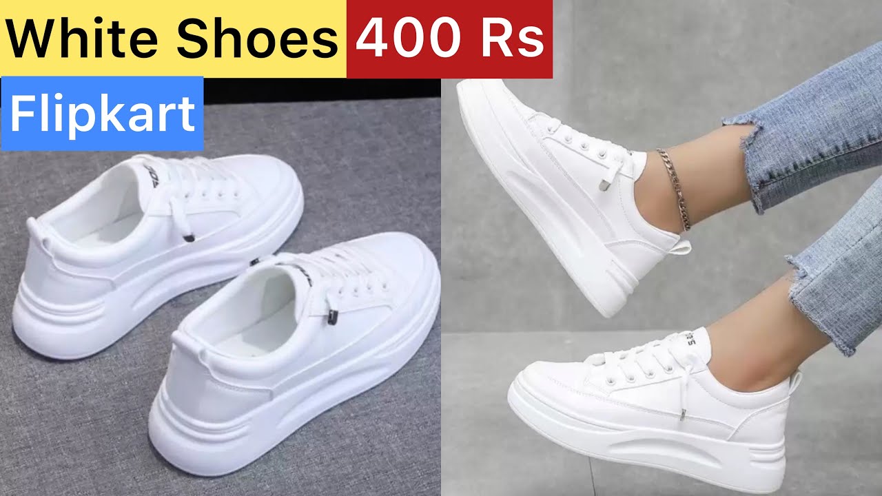 Flipkart Shoes Haul Video Womens White Shoes In Rs 400 Link In