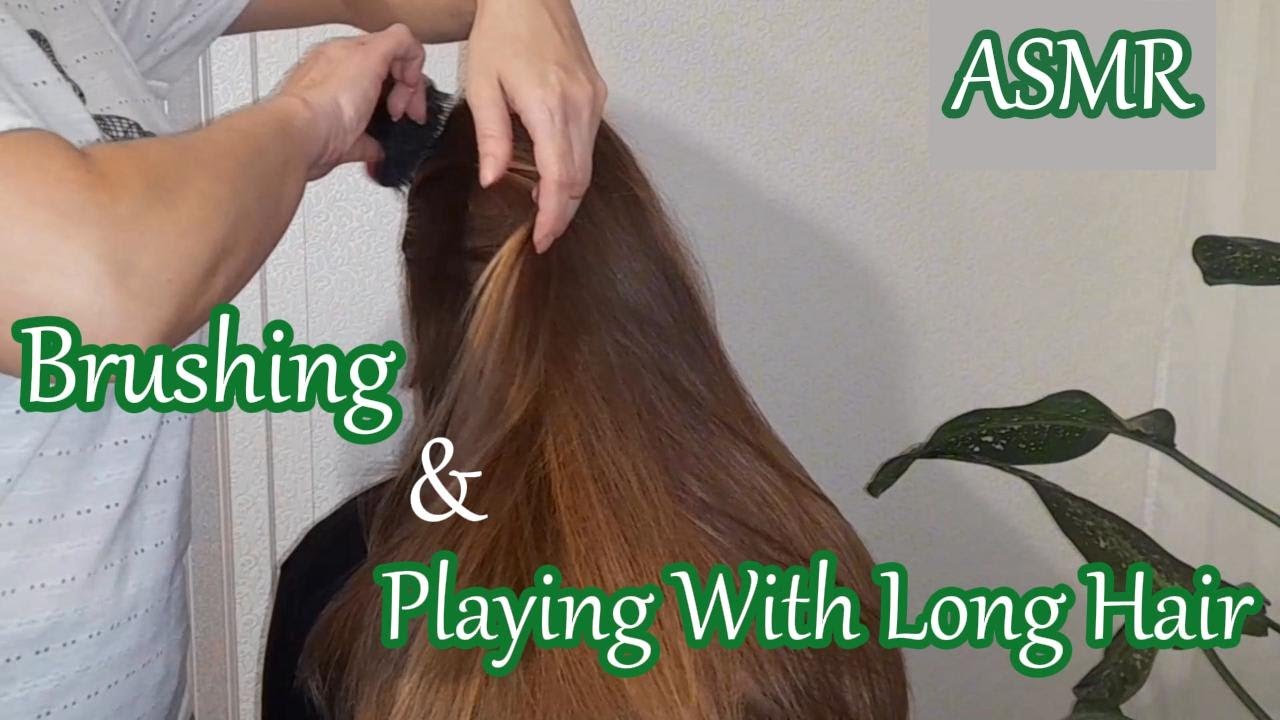 ASMR * Brushing * Playing With Long Hair * No Talking * Coffeegirl