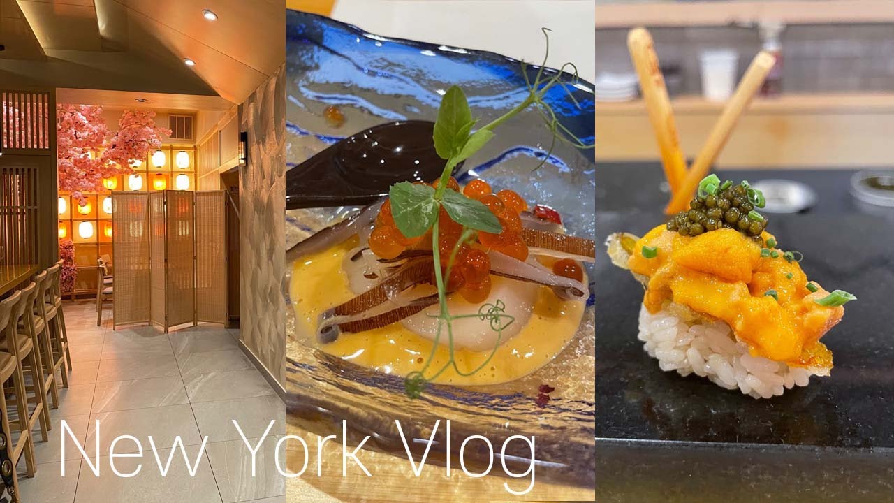 🇺🇸뉴욕 브이로그 l 뉴욕 가성비 좋은 오마카세 맛집 체험하기 l First omakase in New York l Sushi