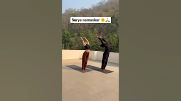 SURYA NAMASKAR 🌞 #viral #suryanamaskar #fitness #shorts