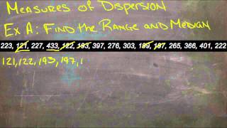 Measures of Dispersion: An Explanation (Algebra I)