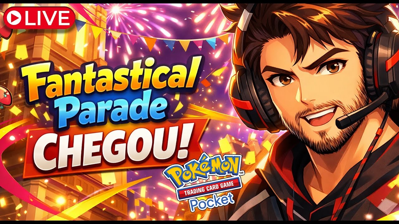 🔴 Fantastical Parade CHEGOU! | Novas Cartas & Stadium | Pokémon TCG Pocket | LIVE | FeLLz