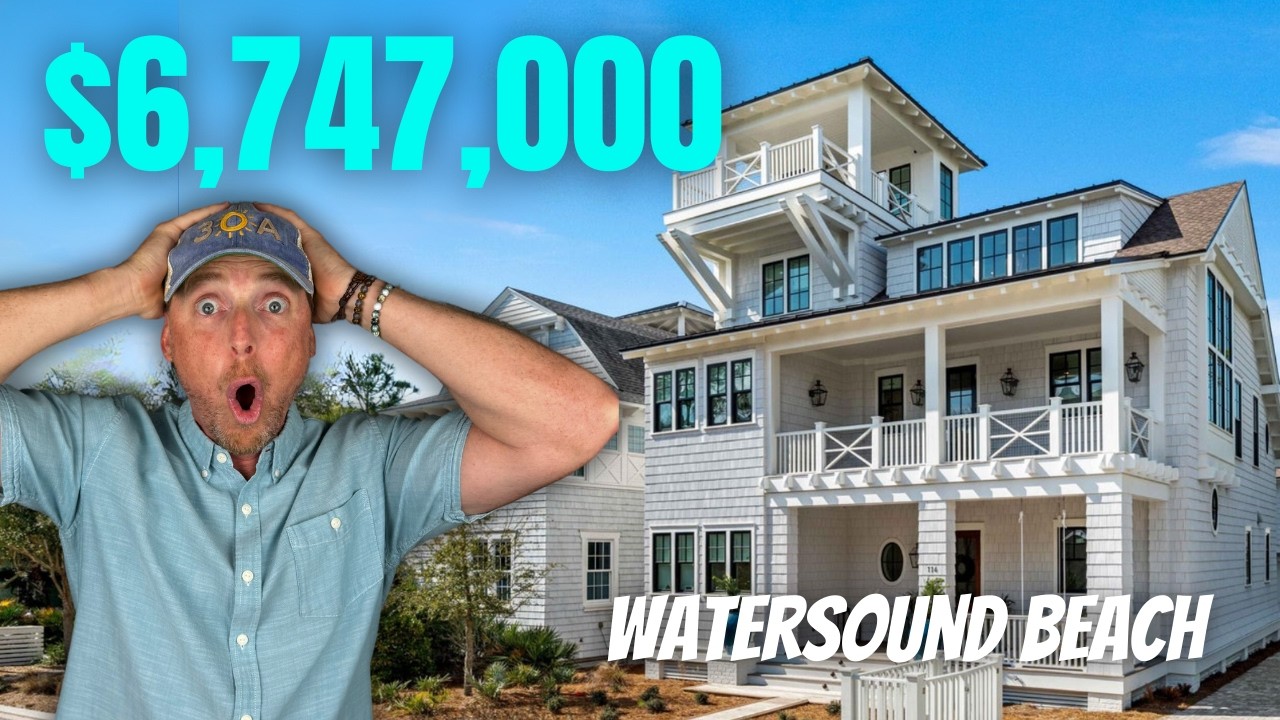 Inside a $6.75M New Construction Luxury Home in Watersound Beach, 30A!