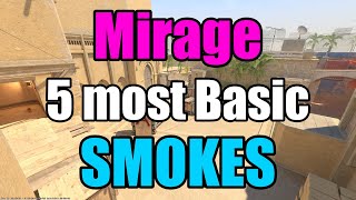 5 Most Basic Smokes [CS2/Mirage]