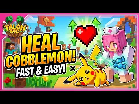 How to HEAL Cobblemon in TalonMC Minecraft Server!