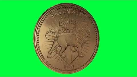 John Wick Continental Gold Coin Green Screen Logo Loop Chroma Animation