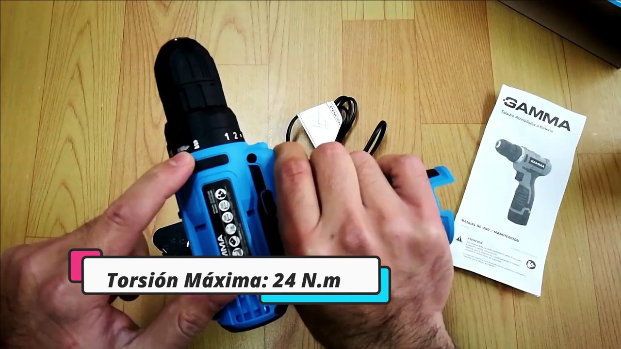 Taladro a Bateria 12v Gamma (G12101AR) - YouTube