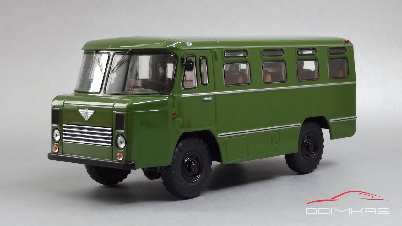 Наши Автобусы: масштабная модель армейского автобуса АС-38 Start Scale Models by Modimio Engineering