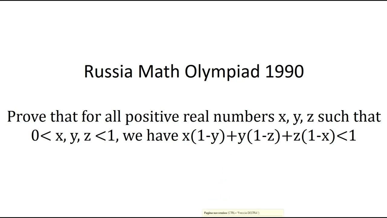Beautiful inequality with geometrical solution from Russia Math Olympiad