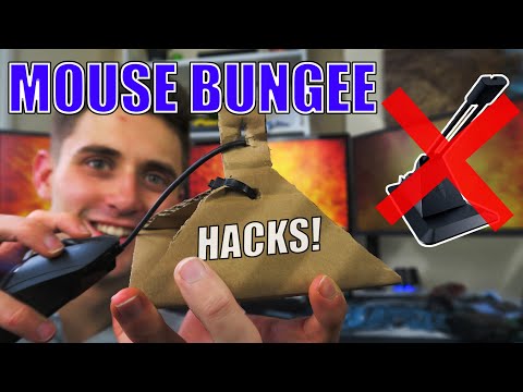 Testing Free DIY Mouse Bungee Hacks! (2022)