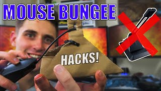 Testing Free DIY Mouse Bungee Hacks! (2022)