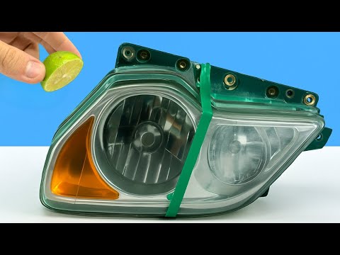 Restore Your Old Headlights To Shine Like New With Just A Lemon
