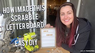 HOW TO MAKE A DIY LETTER BOARD- easy diy decor