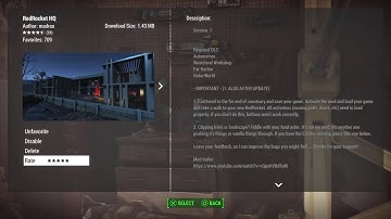 Fallout 4 testing a New Mod Red Rocket HQ from Madrox on PS5