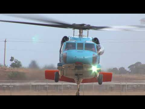 3 UH-60A Black Hawks Return to CAL FIRE Helitack Base San Martin