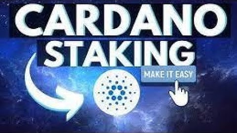 how to stake cardano easy
