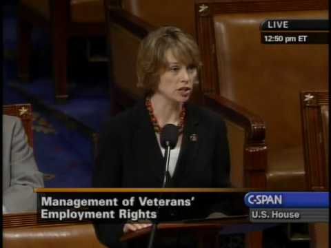 Herseth Sandlin's legislation moves the enforcement of the Uniformed Services Employment and Reemployment Rights Act (USERRA) protections of veterans to the US Office of Special Counsel, giving veterans a single agency to investigate and resolve their complaint and making the entire process more efficient.