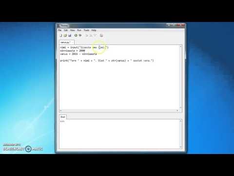 Python. Thonny. Input