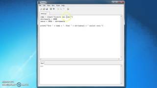 Python. Thonny. Input