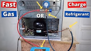 How To Charge Gas/Refrigerant In A Refrigerator - R134A Freon screenshot 4