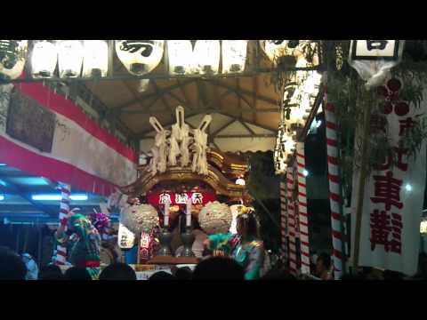 天神祭な大阪天満宮宵宮の夜　地車講