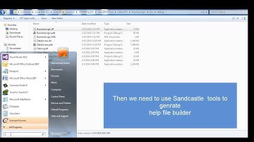 Creating help file (chm) with Sandcastle tools
