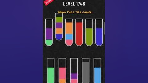 Water sort puzzle level 1746