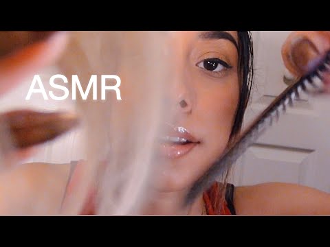 ASMR BEST FRIEND GETS YOU READY! Bonfire Sounds/ Combing / Personal Attention