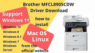 Brother MFCL8905CDW Driver Download and Setup Windows 11 Windows 10, Mac 14, Mac 15
