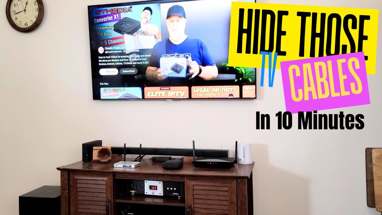 How to Hide ALL Your TV Cables in 10 Minutes? - YouTube