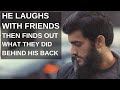 He laughs with friends then finds out what they did behind his back  short islamic film  tsg