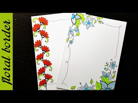 pic Flower Project Border Design Easy And Simple border designs on paper border designs