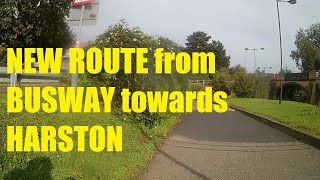 New Trumpington Route form Guided Busway towards Harston