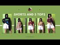 #fashion #outfit one bottom five tops challenge #outfitideas