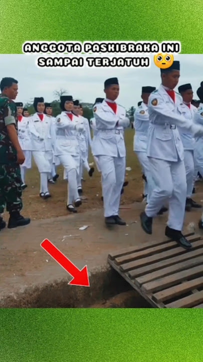 Paskibraka member fell 😱 #paskibra #indonesia #hutri80 #tni #trending