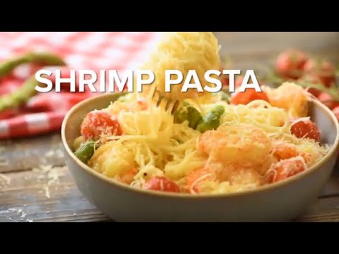 How to Make Shrimp Pasta with Grilled Tomatoes and Shrimp!