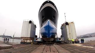 Karstensen. The launch of the fishing vessel Christina S