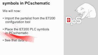 Electrical CAD: Simatic ET200S PLC to PCSCHEMATIC Automation